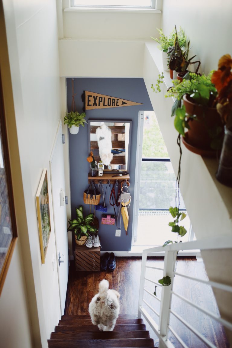 How to create an entryway when you don't have one Noelle's Favorite